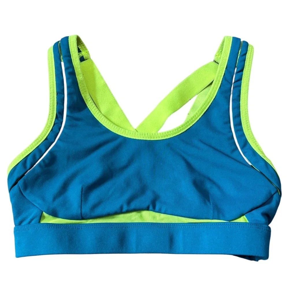 Fabletics Adjustable Racerback Sports Bra Mesh Trim Athleisure Gymwear Workout S